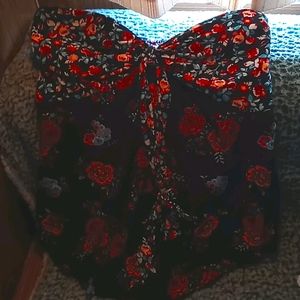 No boundries strapless blouse